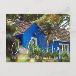 Elegante und moderne Ankündigung zur Bewegung des  Postkarte