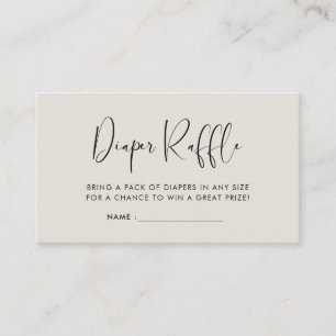 Elegante und moderne Babydusche-Windel-Plakette Begleitkarte
