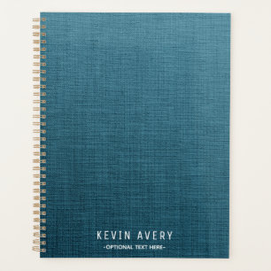 Elegante und moderne Blue Linen Texture Planer