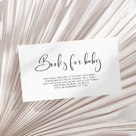 Elegante und moderne Bücher für die Babykarte Begleitkarte