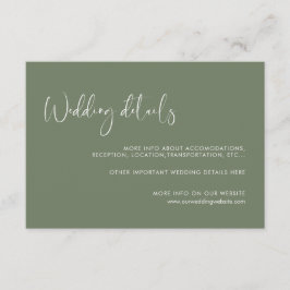 Elegante und moderne Dark Salin Begleitkarte