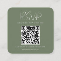 Elegante und moderne dunkle Salbei QR-UAWG