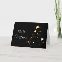 Elegante und moderne frohe Weihnachts-Gold-Stars