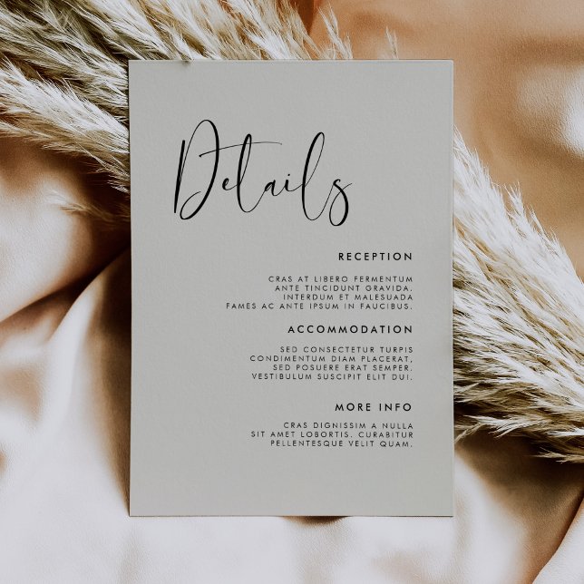 Elegante und moderne helle Weise Grün Details zur  Begleitkarte (Von Creator hochgeladen)