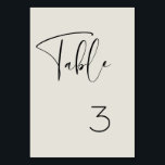 Elegante und moderne Hochzeit Tischnummer<br><div class="desc">Eine moderne Typografie und eine trendige,  schlaue grüne Farbe für Ihre Hochzeitsstätte: Wählen Sie diese einfache und elegante Hochzeitssuite. Vollständig anpassbar: Sie können sowohl den Hintergrund als auch die Textfarbe beliebig ändern.</div>