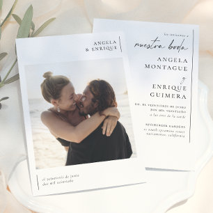 Elegante und moderne Hochzeitseinladung Einladung