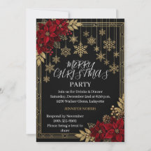 Elegante und moderne Poinsettien-Blumen-Weihnachts