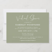 Elegante und moderne Sage Green Virtual Dusche