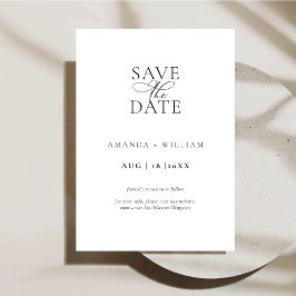 Elegante und moderne Save the Date-Karte Date