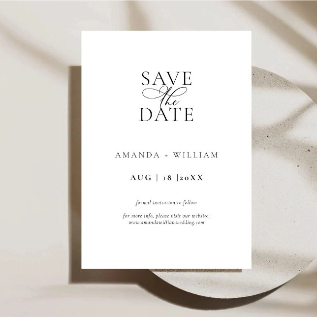 Elegante und moderne Save the Date-Karte Date (Von Creator hochgeladen)