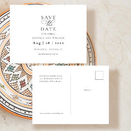 Elegante und moderne Save the Date Postkarte