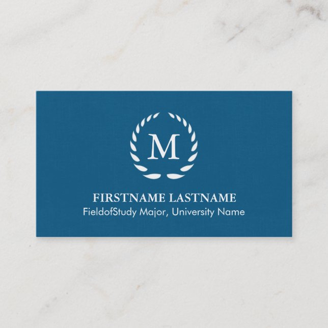 Elegante und moderne Student Business Cards Telefonnummerkarte (Vorderseite)
