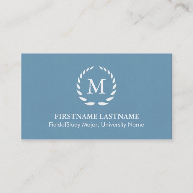 Elegante und moderne Student Business Cards Telefonnummerkarte (Vorderseite)