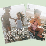 Elegante und moderne Typografie Trendy Foto glückl Feiertagskarte<br><div class="desc">***Elegantes & modernes CHRISTMAS Foto CURLY Happiest Holiday Card*** __________________ Diese Designvorlage ist vollständig editierbar / anpassbar durch Sie den Kunden - klicken Sie auf den personalisierenden Knopf, wenn Sie das Design verschieben, hinzufügen, löschen oder erheblich ändern möchten. _______ * Wenn Sie Fragen zum Design haben oder weitere Designs oder...</div>