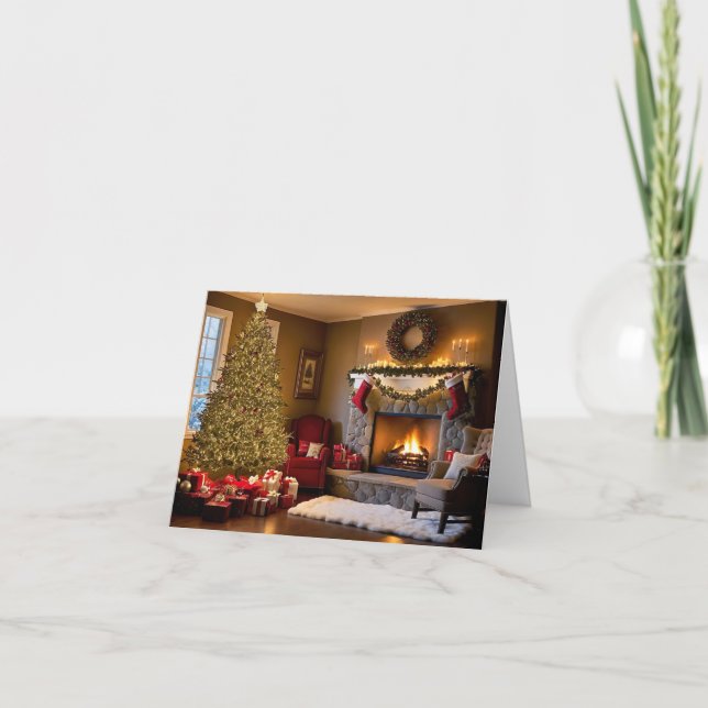 Elegante und moderne Weihnachtskarte Feiertagskarte (Vorderseite)