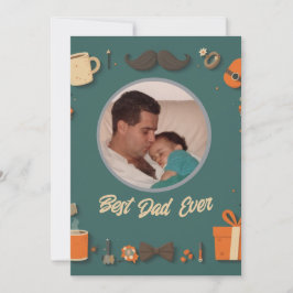 Elegante und Niedliche Vatertagskarte Feiertagskarte