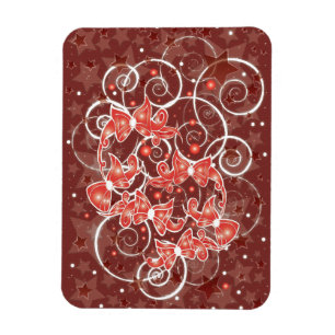 Elegante und Niedliche Weihnachtsmänner und -stars Magnet