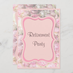 Elegante und romantische Gerahmte Bouquet-Pension Einladung