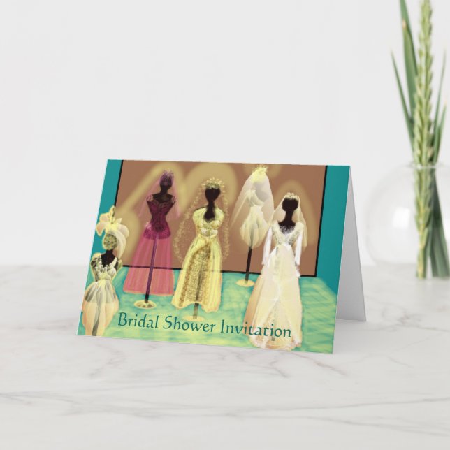 Elegante und schicke Brautdusche Einladung (Vorderseite)