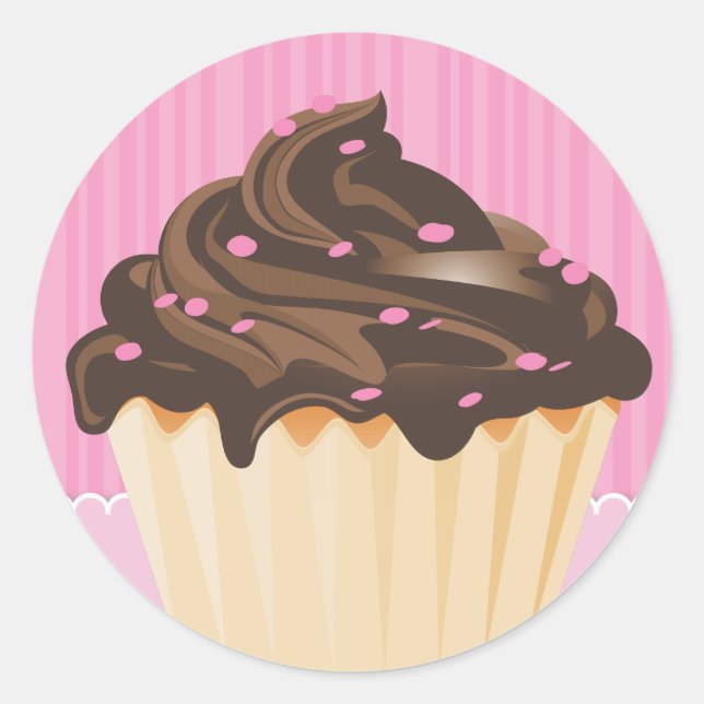 Elegante und stilvolle Bäckerei-Verpackungskleber Runder Aufkleber (Vorderseite)