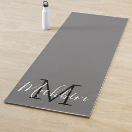 Elegante und stilvolle Gray feminin Yogamatte