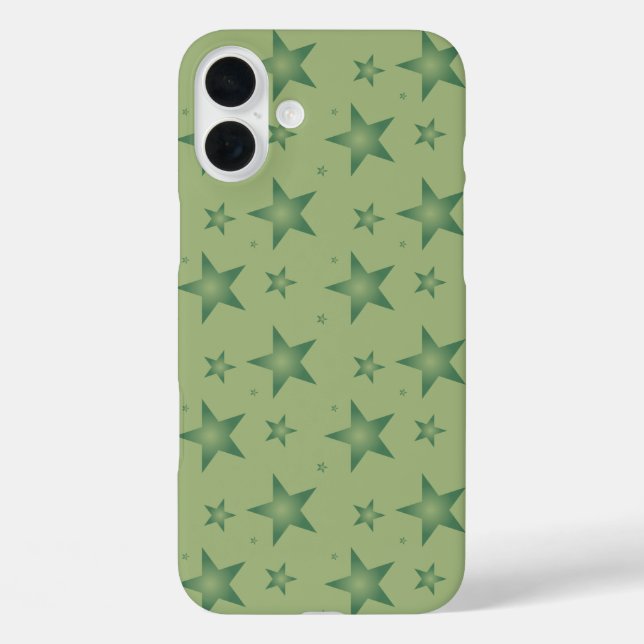Elegante und stilvolle Olive Stars auf dem Sage Gr Case-Mate iPhone Hülle (Rückseite)