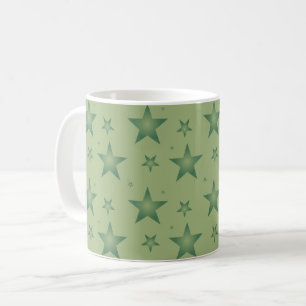 Elegante und stilvolle Olive Stars auf dem Sage Gr Kaffeetasse