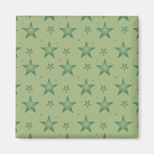Elegante und stilvolle Olive Stars auf dem Sage Gr Magnet