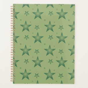 Elegante und stilvolle Olive Stars auf dem Sage Gr Planer