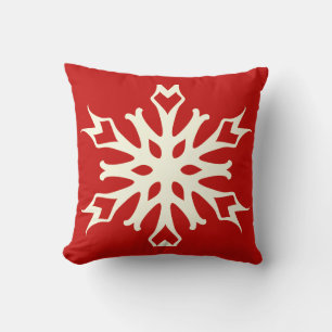 Elegante und stilvolle Snowflake Weihnachten Kissen