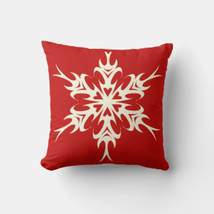 Elegante und stilvolle Snowflake Weihnachten Kissen