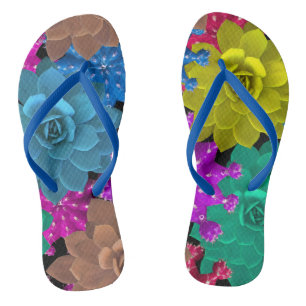 Elegante und stilvolle Wasserfarben Design Flip Flops