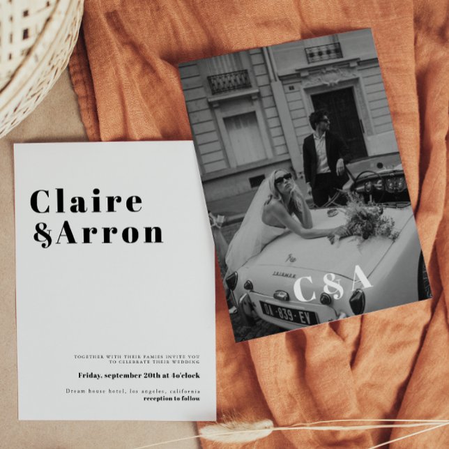 Elegante und trendige Einladung zur Hochzeit (Von Creator hochgeladen)