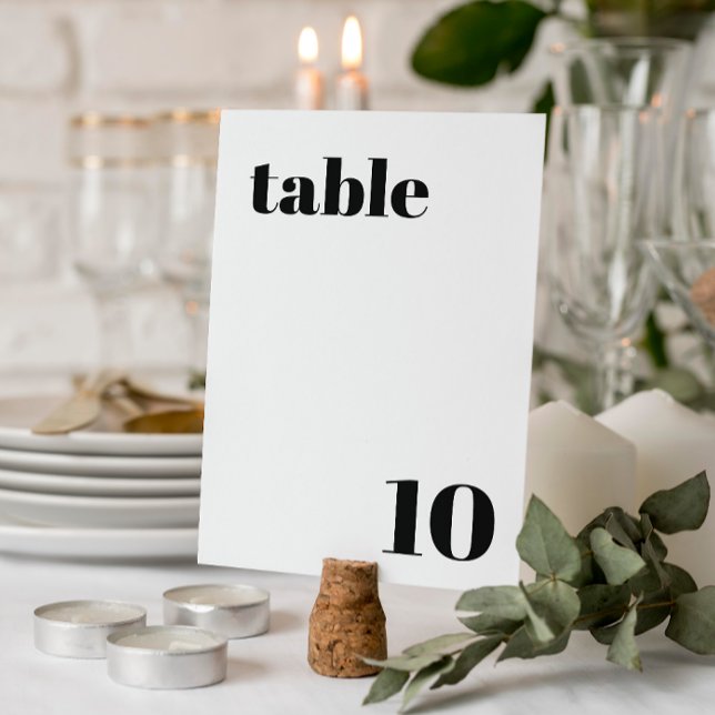 Elegante und trendy Wedding Tischnummer (Von Creator hochgeladen)