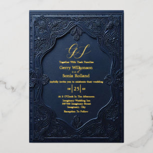 Elegante Union-Folie-Einladung Folieneinladung