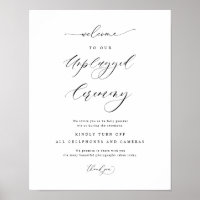 Elegante Unplugged-Zeremonie Vertikales Hochzeitss