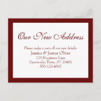 Elegante unsere neue Adresse Borded Burgundy & Whi