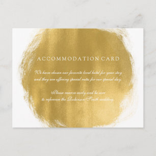 Elegante Unterkunft Gold Paint Look Postkarte