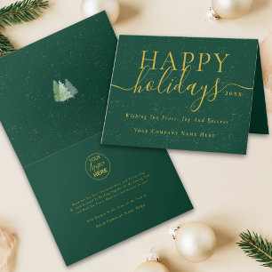 Elegante Unternehmens-Weihnachtsgrüße für kleine U Feiertagskarte