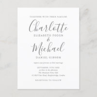 Elegante Unterschrift Script Hochzeit