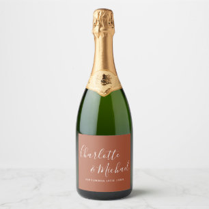 Elegante Unterschrift Script Terrakotta Hochzeit