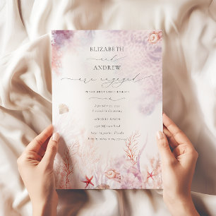 Elegante Unterwasser-Verlobung Einladung