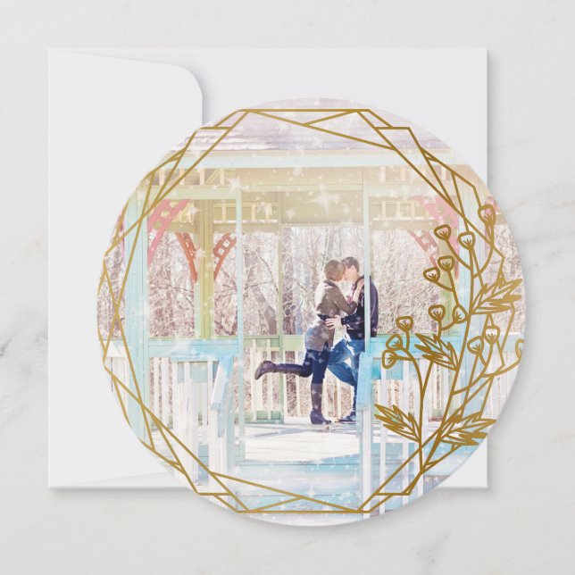 Elegante Urlaubskarte Feiertagskarte (Vorderseite)