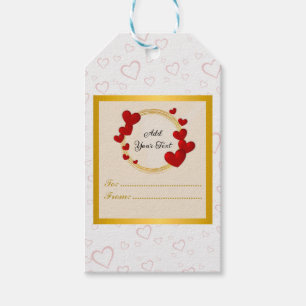 Elegante Valentine, Liebe, Jubiläum Rotes Herz Geschenkanhänger