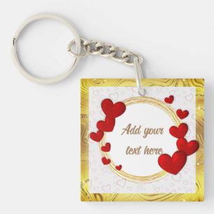 Elegante Valentinstage, Liebe, Hochzeitstag Schlüsselanhänger