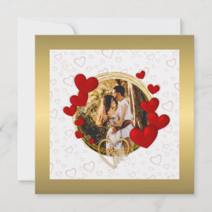Elegante Valentinstage, Liebe, Jahrestag Rotes Her Dankeskarte