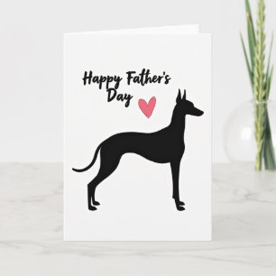 Elegante Vatertagskarte für Hundebesitzer Karte