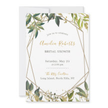 Elegante Vegetation in Gold Floral Brautparty