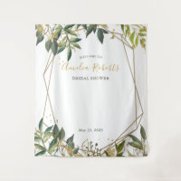 Elegante Vegetation in Gold Floral Brautparty