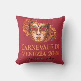 Elegante venezianische Masken-Wurfkissen Kissen